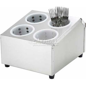 Flatware Cylinder Holder, 4 Hole, 2 Tiers