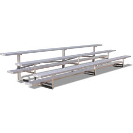 2 Row Aluminum Bleacher, 9' Long, Single Footboard