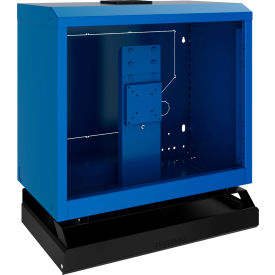 Wall-Mounted Cabinet with Keyboard and Mouse Support, Avalanche Blue
