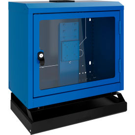 Wall-Mounted Cabinet with Polycarbonate Door and Keyboard & Mouse Support