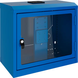 Wall-Mounted Cabinet with Polycarbonate Door, Avalanche Blue