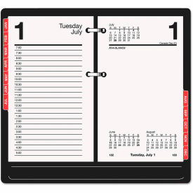 Desk Calendar Refill with Tabs, 3.5 x 6, January to December 2025