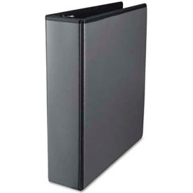 Round Ring Economy Vinyl View Binder, 2" Capacity, Black