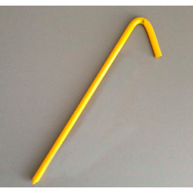 10" Mini Tarp Hook Stake, Yellow