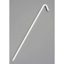 24" Hook Stake, Bright White