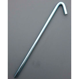 18" Zinc Plated Hook Stake, Unpainted
