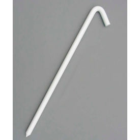 18" Hook Stake, Bright White