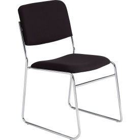 Stacking Chair - Fabric - Black