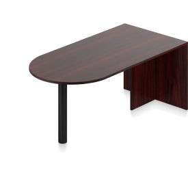 Peninsula - 71"W x 36"D x 29-1/2"H - Mahogany