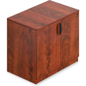 Storage Cabinet with Lock, 36"W x 22"D x 29-1/2"H, Dark Cherry