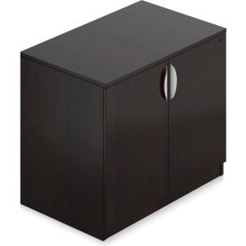 Storage Cabinet with Lock, 36"W x 22"D x 29-1/2"H, Espresso