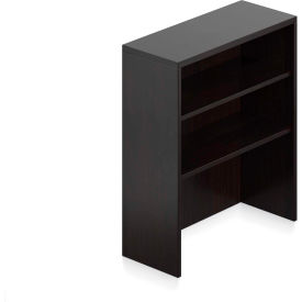 Hutch Bookcase - 36"W x 15"D x 36"H - Espresso