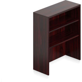 Hutch Bookcase - 36"W x 15"D x 36"H - Mahogany