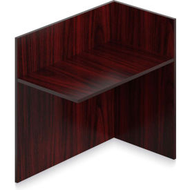 Return for Reception Desk - 42"W x 24"D x 41"H - Mahogany