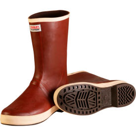 Dipped Neoprene Snugleg Boots, Brick Red/Brown, Size 11