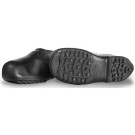 1350 Winter-Tuff Ice Traction Stretch Overshoes, Black, Studded Outsole, Small