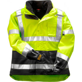Icon 3.1 Jacket W/ Reflective Tape, Fluorescent Yellow/Green, 3XL