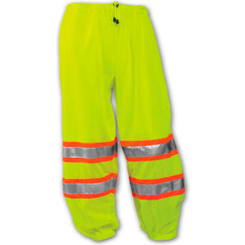 Class E Two-Tone Pants, Fluorescent Lime, Polyester Mesh, 4XL/5XL