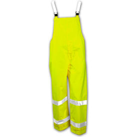 Vision Snap Fly Front Overall, Fluorescent Lime, 3XL