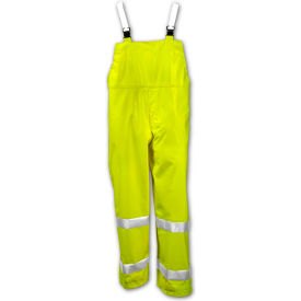 Comfort-Brite Snap Fly Front Overall, Fluorescent Lime, 3XL
