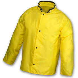 Eagle Storm Fly Front Jacket, Yellow, Hood Snaps, 2XL