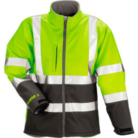 Phase 3 Soft Shell Jacket, Fluorescent Yellow/Green/Charcoal Gray, 5XL