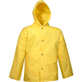 DuraScrim Storm Fly Front Hooded Jacket, Yellow, 4XL