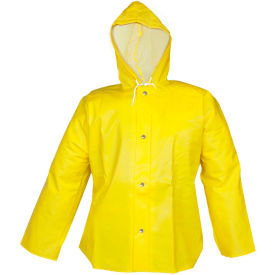 Yellow XL Storm Fly Front Hooded Jacket