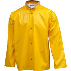 Yellow Storm Fly Front Jacket, Size 3XL