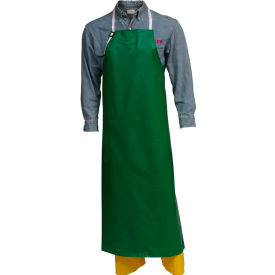 38" x 48" Green PVC/Polyester Apron, Medium
