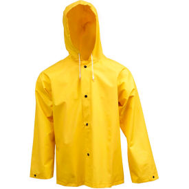 Industrial Work Hooded Jacket, Yellow, Medium