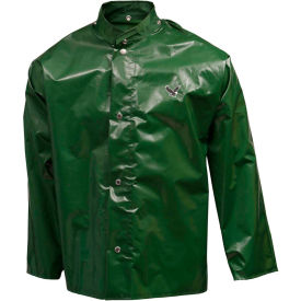Iron Eagle Storm Fly Front Jacket, Green, Hood Snaps, 3XL
