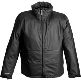 StormFlex Zipper Front Hooded Jacket, Black, Small