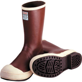 MB922B Neoprene Steel Toe Snugleg Boots, Brick Red/Brown, Size 10