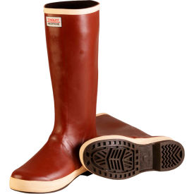 Dipped Neoprene Snugleg Boots, Brick Red/Brown, Size 7