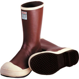 Neoprene Steel Toe Snugleg Boots, Brick Red/Brown, Size 12