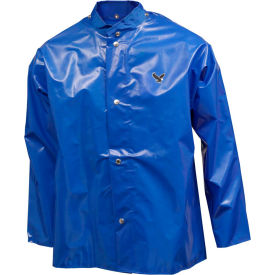 J22201 Iron Eagle Storm Fly Front Jacket, Blue, Hood Snaps, Medium