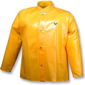Iron Eagle Storm Fly Front Jacket, Gold, Hood Snaps, 2XL
