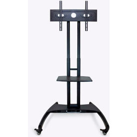 Adjustable Height TV Stand For 40"- 60" TVs, Black