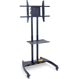 Adjustable Height Rotating LCD TV Stand For 40"-60" TVs, Black