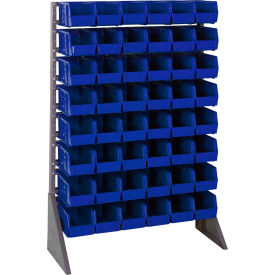 Single Sided 16 Rail Unit With 48 QUS230 Ultra Stack & Hang Bins, Blue