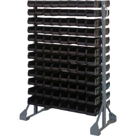 Double Sided 12 Rail Unit With 192 QUS220 Ultra Stack & Hang Bins, Black
