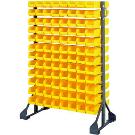 Quantum Double Sided 12 Rail Unit With 192 QUS220 Ultra Stack & Hang Bins, Yellow