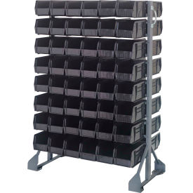 16 Rail Unit With 96 QUS230 Ultra Stack & Hang Bins, Black