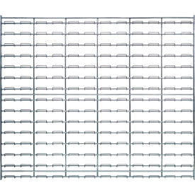 Chrome Wire Louvered Panel 36"W x 30"H, 175 Capacity Lbs.