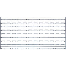 Chrome Wire Louvered Panel 36"W x 18"H, 175 Capacity Lbs.