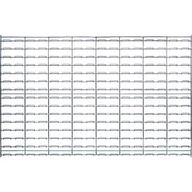 Chrome Wire Louvered Panel 48"W x 30"H, 175 lbs Capacity