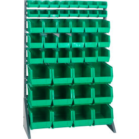 Single Sided 16 Rail Unit with 16 QUS220, 18 QUS230, 12 QUS240 Bins Green