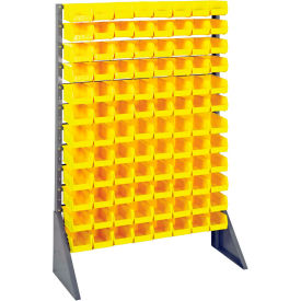 Single Sided 12 Rail Unit With 96 QUS220 Ultra Stack & Hang Bins, Yellow