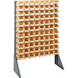 Single Sided 12 Rail Unit With 96 QUS220 Ultra Stack & Hang Bins, Ivory